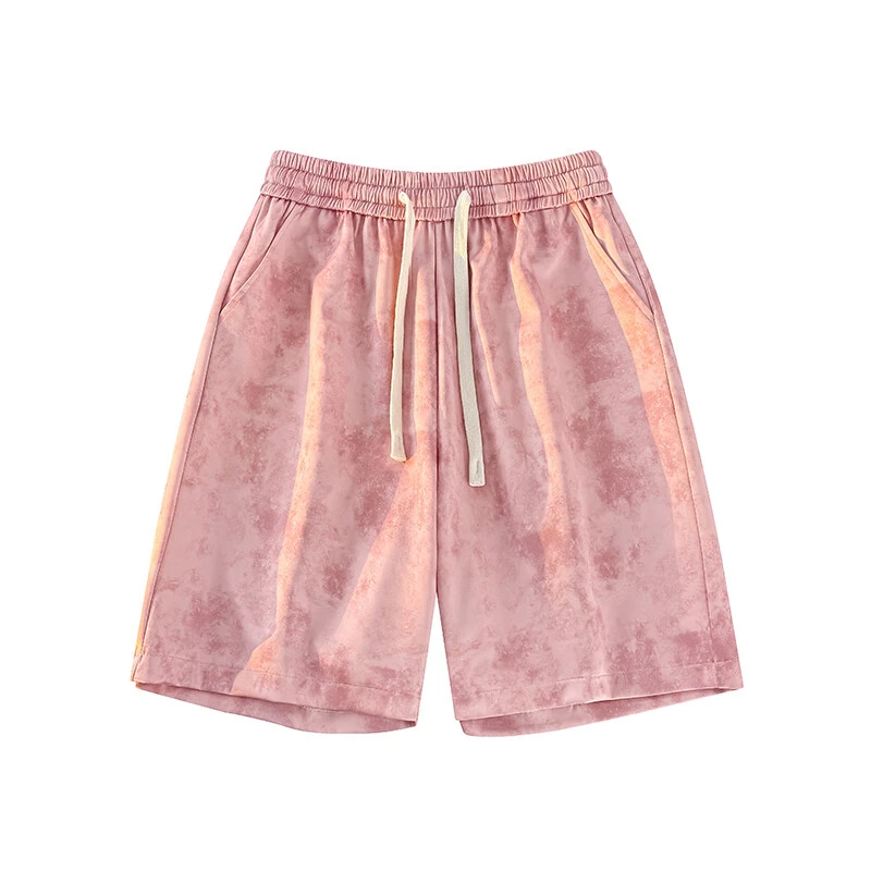 美式休闲扎染运动短裤男夏季外穿痞帅薄款透气五分裤时尚潮牌中裤