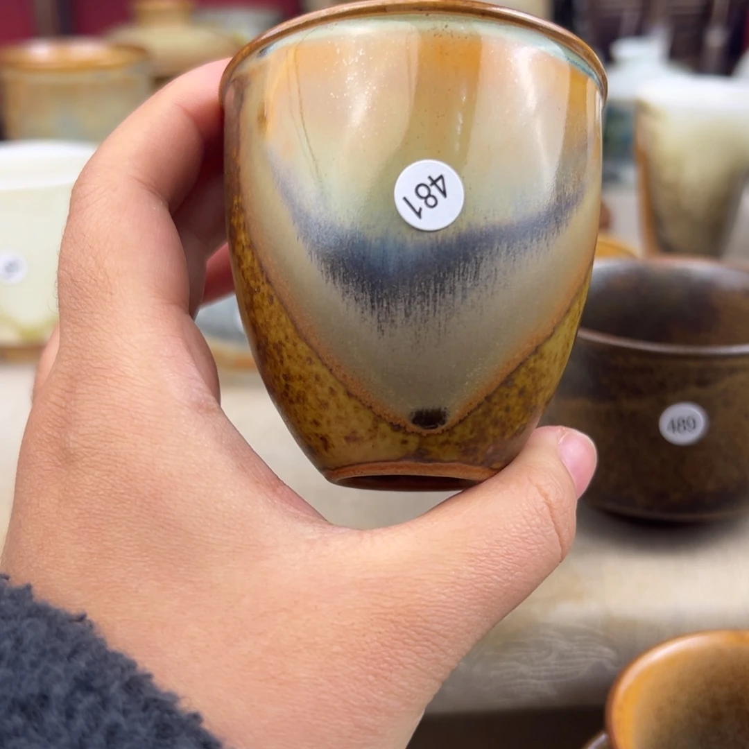 杯纯手工柴烧主人杯