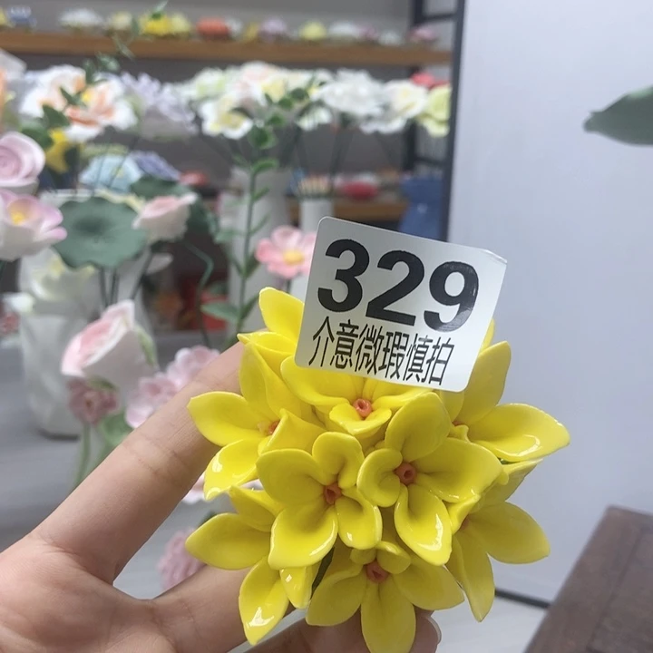 陶瓷手工制作陶瓷花