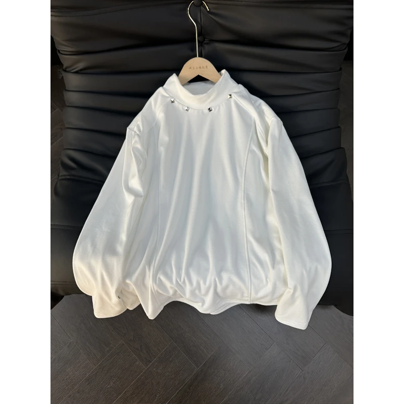 cleanfit半高领结构德绒卫衣打底衫男冬季设计长袖t恤高级感衬衣