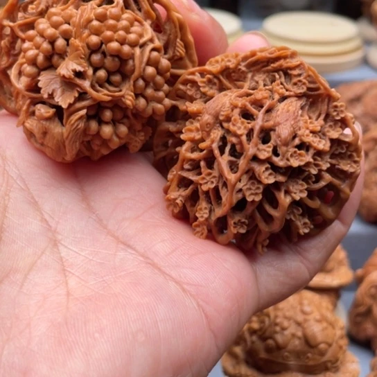 手串/手链核桃郑****店葫芦镂空核桃雕刻核桃雕刻核桃