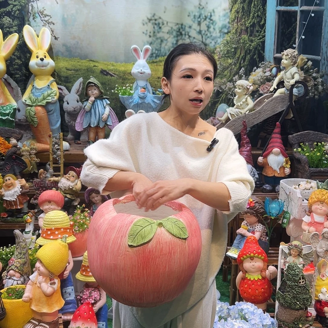 花园摆件红红火火