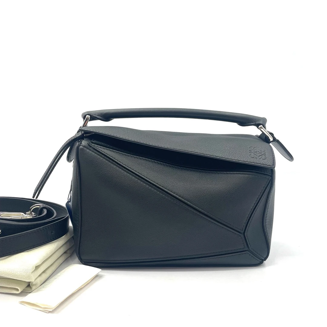 95新 LOEWE/罗意威  98新  Puzzle 几何包手提单肩斜挎包