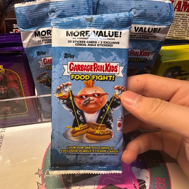 Topps 垃圾桶小子 食物大战 肥包 恶搞收藏卡