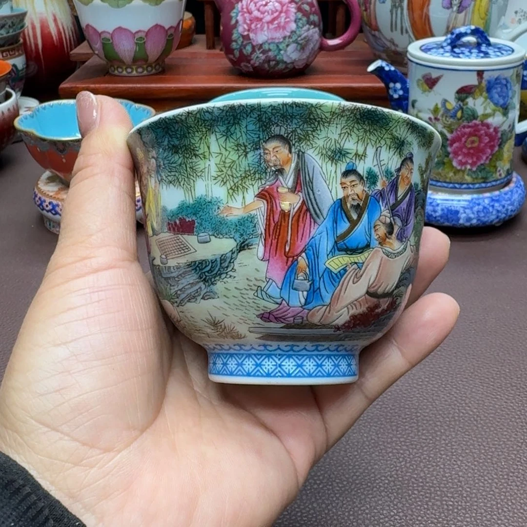 瓷片景德镇仿古手工制作精品展示