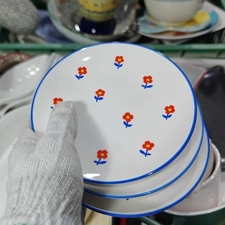 盘瓷陶瓷餐具杯碗盘微瑕介意慎拍