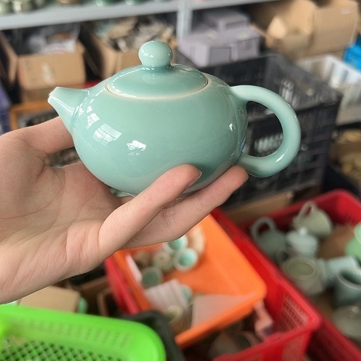 龙泉云间青瓷小米茶器