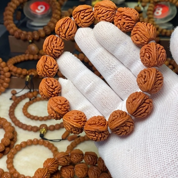 桃核手串秦岭龙纹桃核