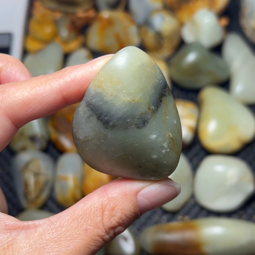 和田玉未镶嵌挂件A88