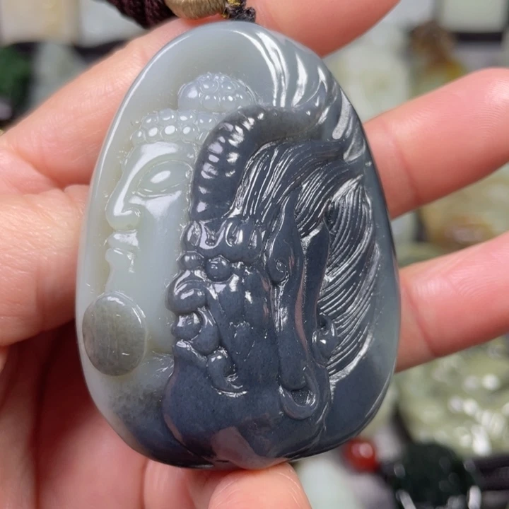 和田玉未镶嵌挂件