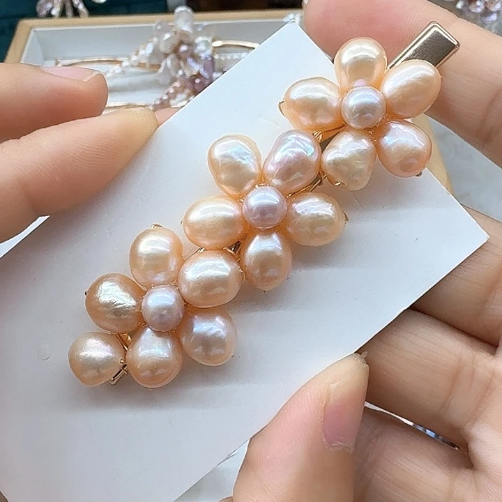 未镶嵌发饰淡水珍珠