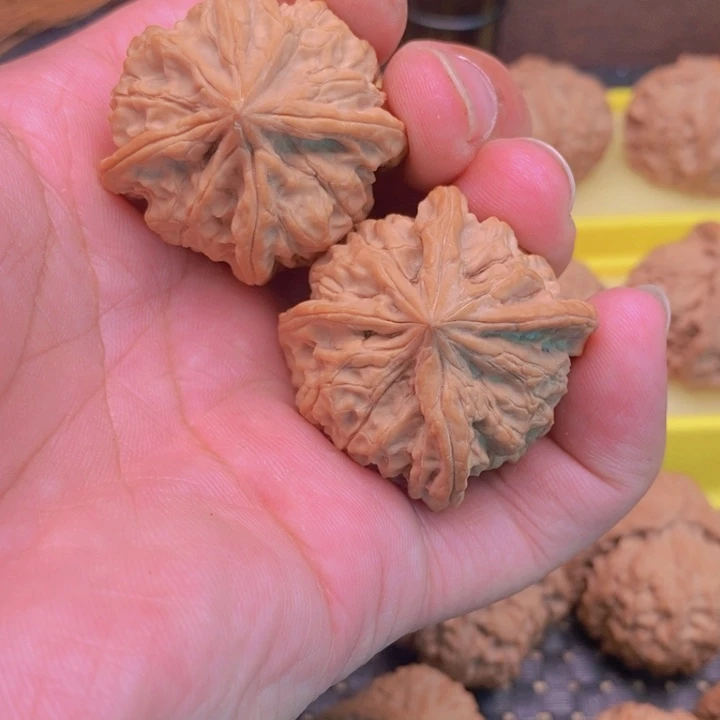 核桃手串/手链玉玺四菱狮子头差尺