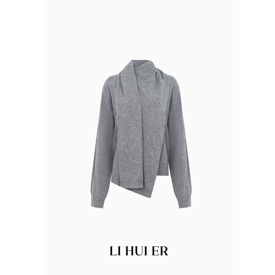 Li Hui Er 【银座雪夜】2024冬季新款设计师款气质百搭上衣3S241