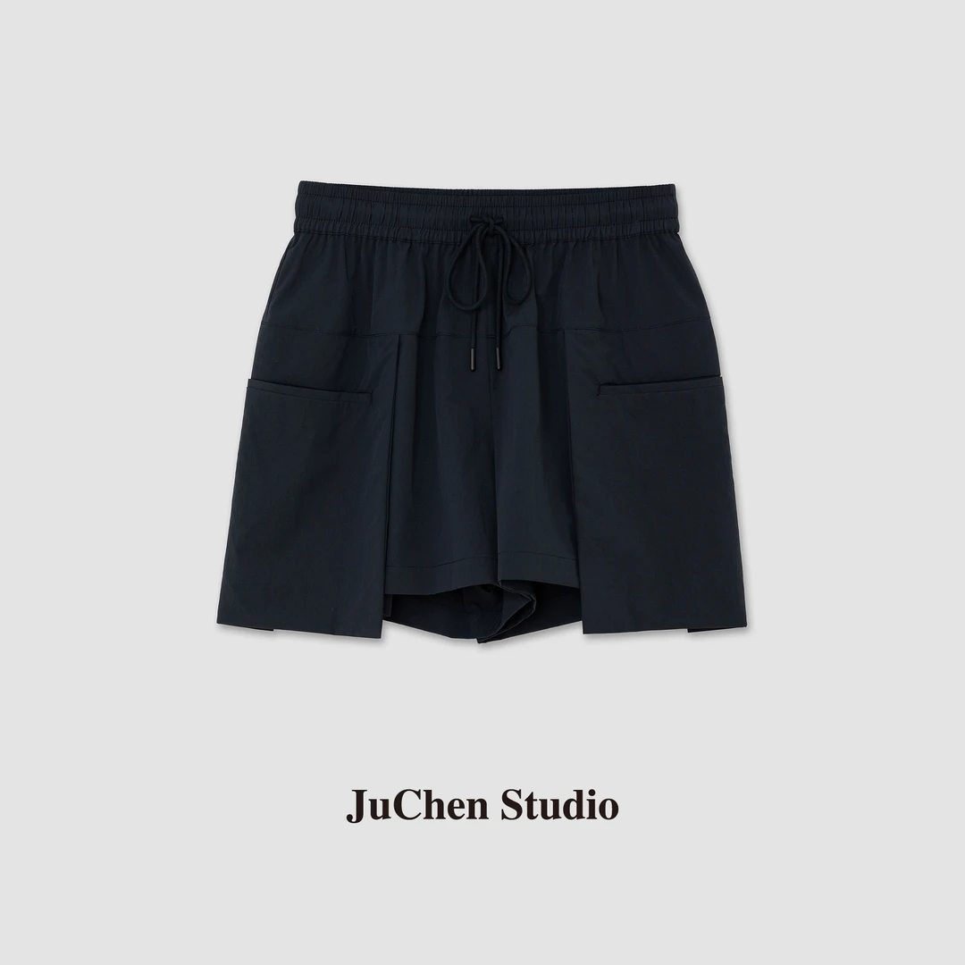 LIBOSHU舒柔特轻量城市休闲松紧腰立体大贴袋插兜短裤SS034090