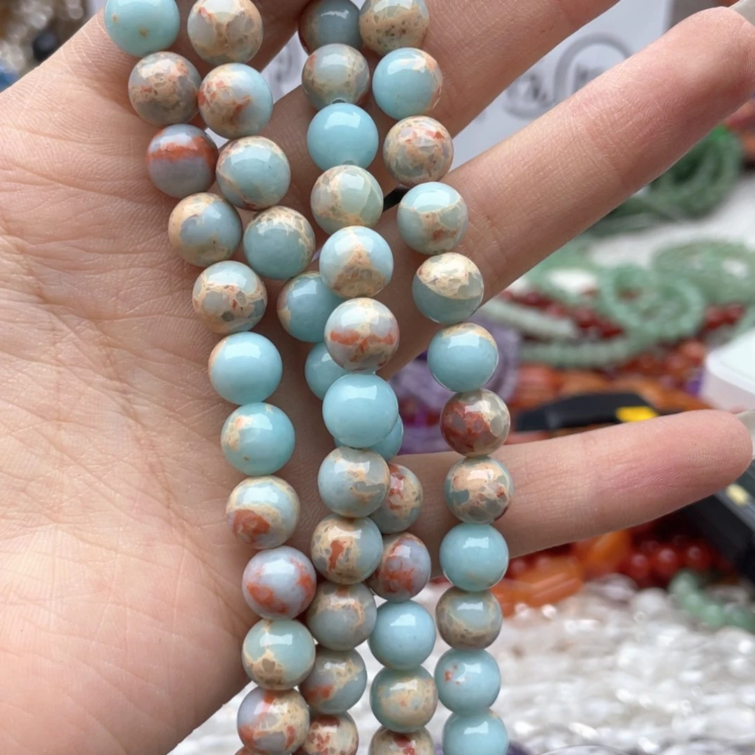 玛瑙/玉髓合金珠宝半成品一条装卡8寿山石不退换 104