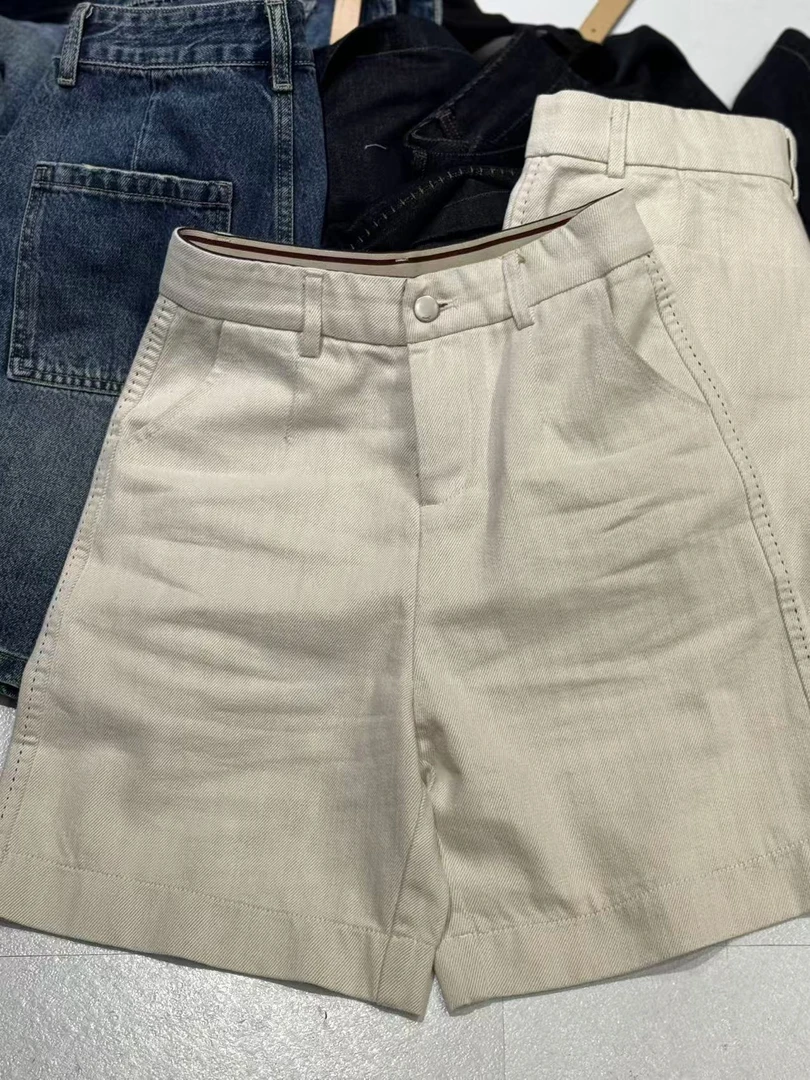 纯色百搭印花潮流时尚休闲裤短裤休闲裙裤高腰极简风