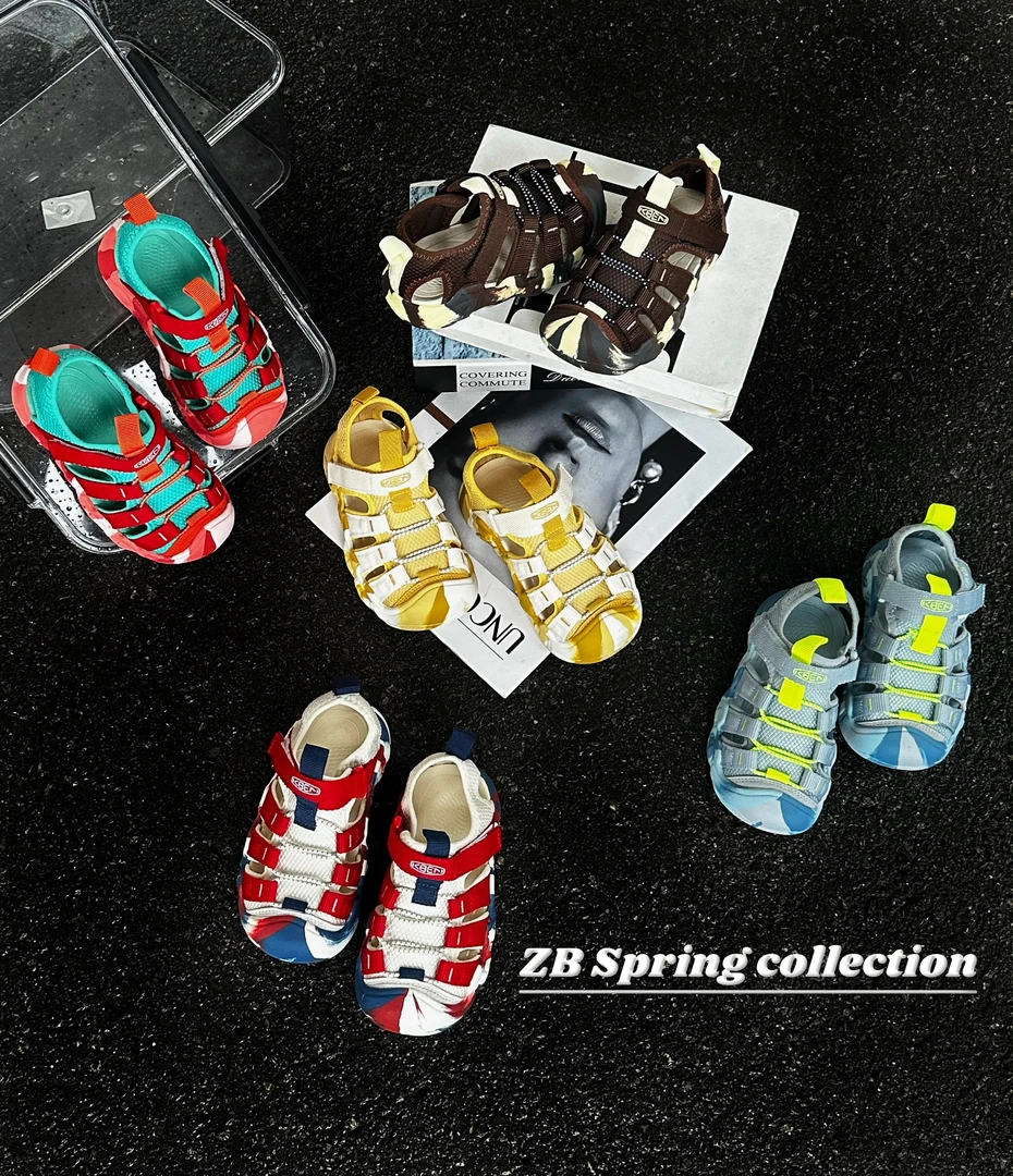 【哲豹】2025【变色龙-溯溪凉鞋】（运动凉鞋）儿童休闲包头软底涉水鞋