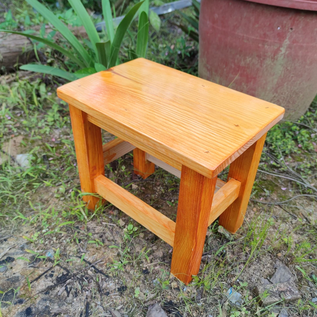 30厘米高全实木矮凳子整块坐板换鞋凳儿童凳泡脚凳餐桌凳茶几边凳