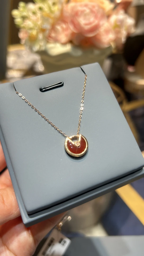 【富恩珠宝】 00006 18K 红护身符项链   LXJ