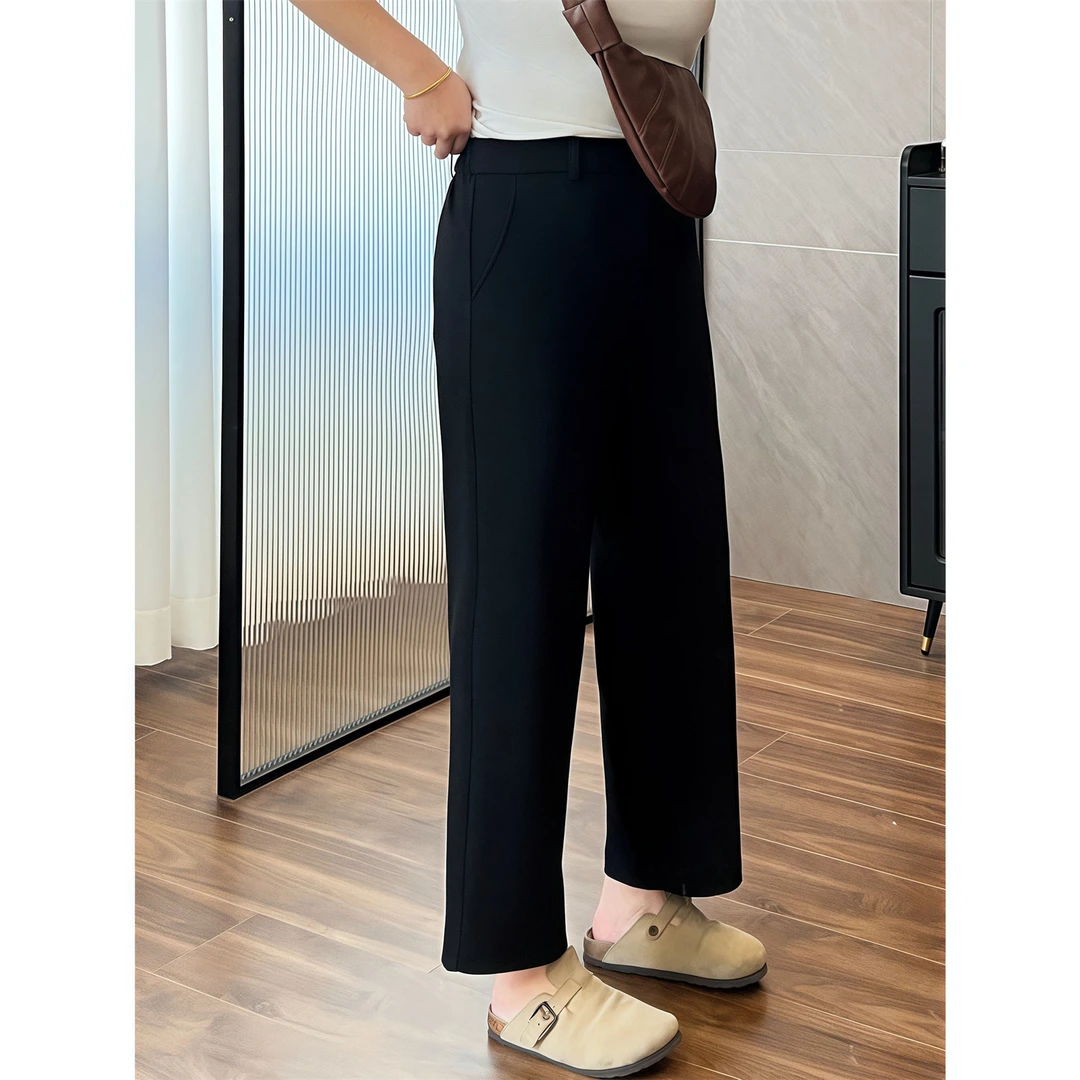 暮色街灯 / 简约松弛感休闲直筒西装裤8344花契200斤胖mm春季时尚