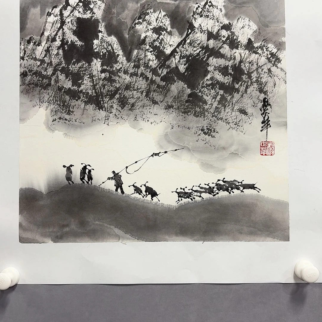 国画亲笔手绘放心去藏