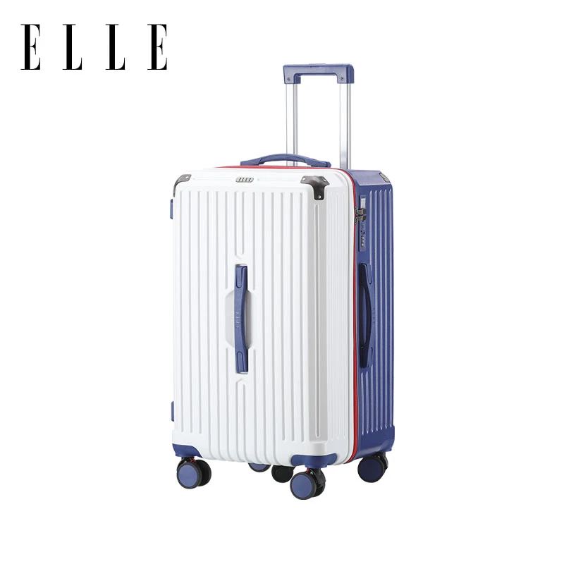 ELLE时尚三七开拉链轻便网红登机拉杆箱大容量行李箱行李拉杆箱