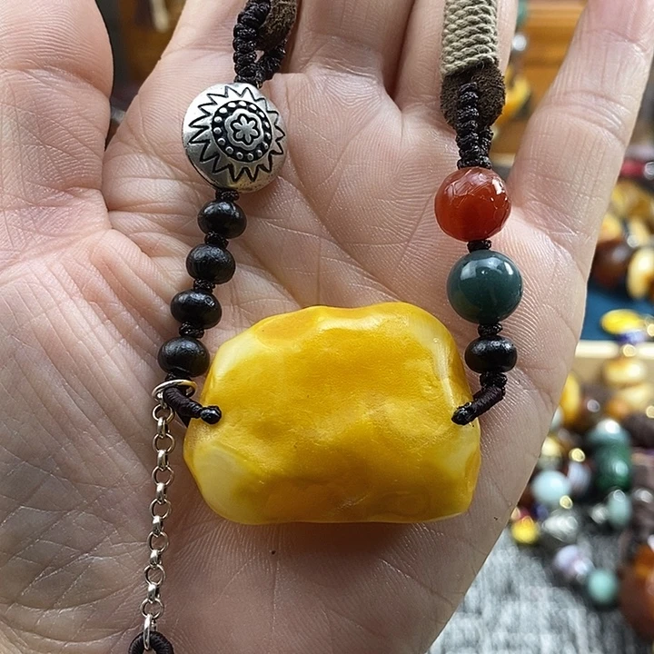 蜜蜡未镶嵌项链项链