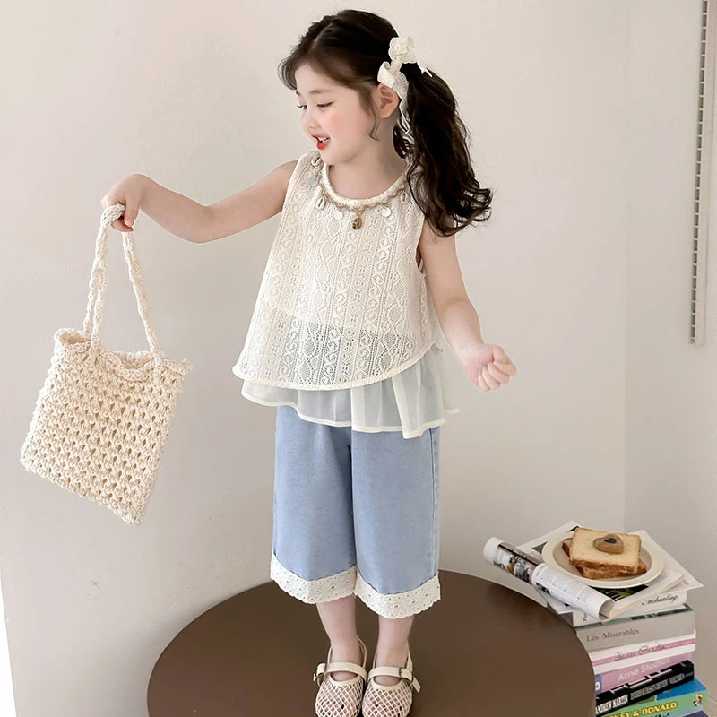 女童亮片套装洋气儿童夏季新款女宝宝