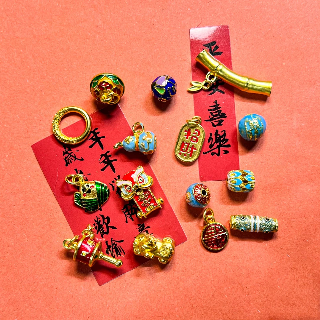 合金琉璃手链 1号链接高保合金古法滴油手工配件DIY手链项链耳饰