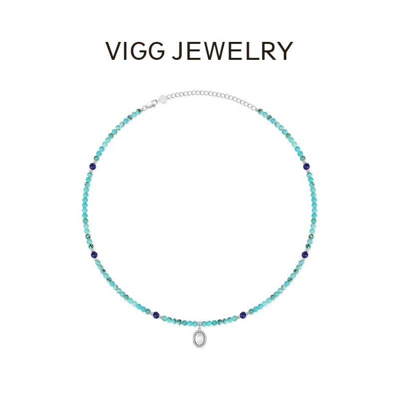 VIGG 铜合金项链 沧海月项链 时尚简约百搭饰品