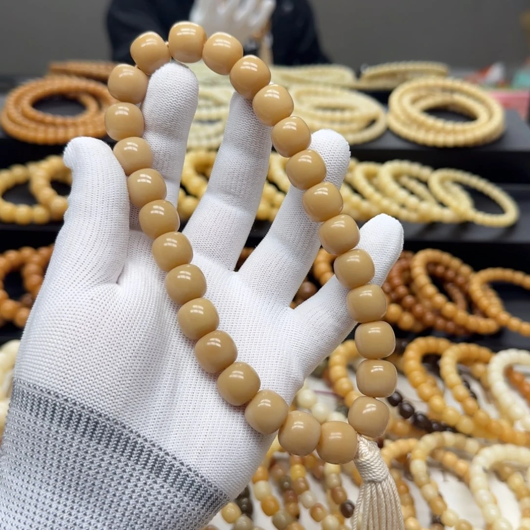 菩提根/象牙果手串13×14 8-10年 鬼工