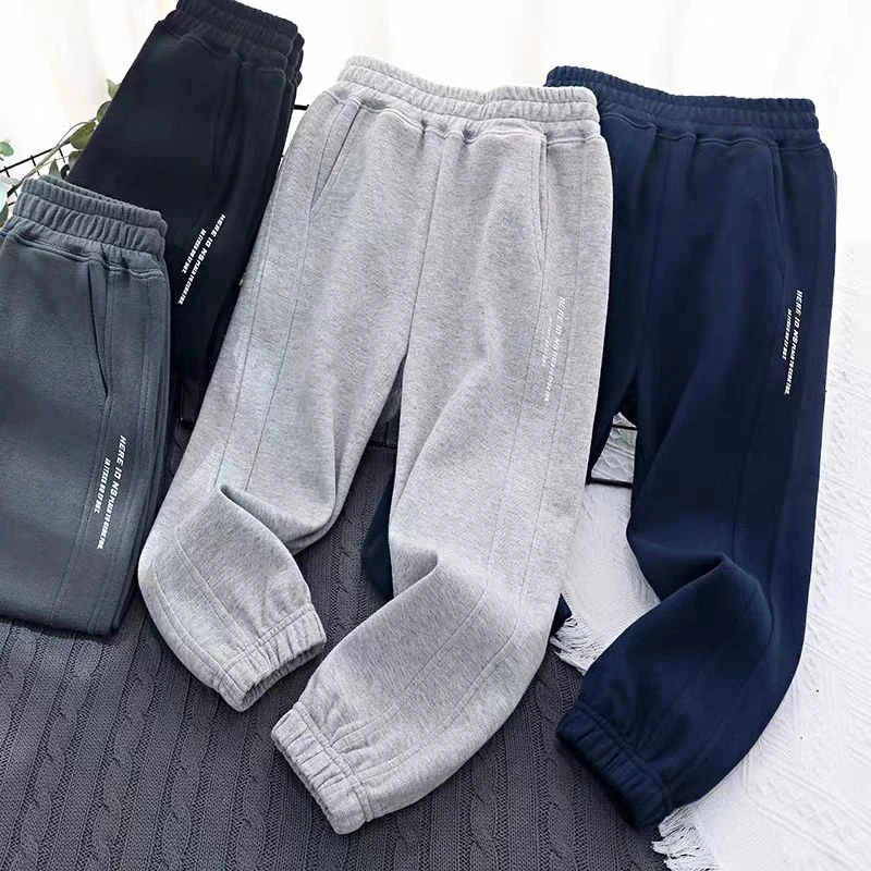 男童春秋运动裤休闲字母印花卫裤儿童新款长裤洋气童装休闲裤子潮