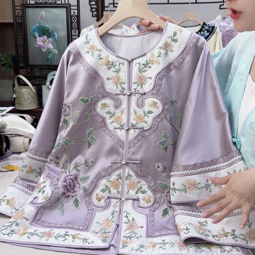 9苏绣太太服苏绣太太服