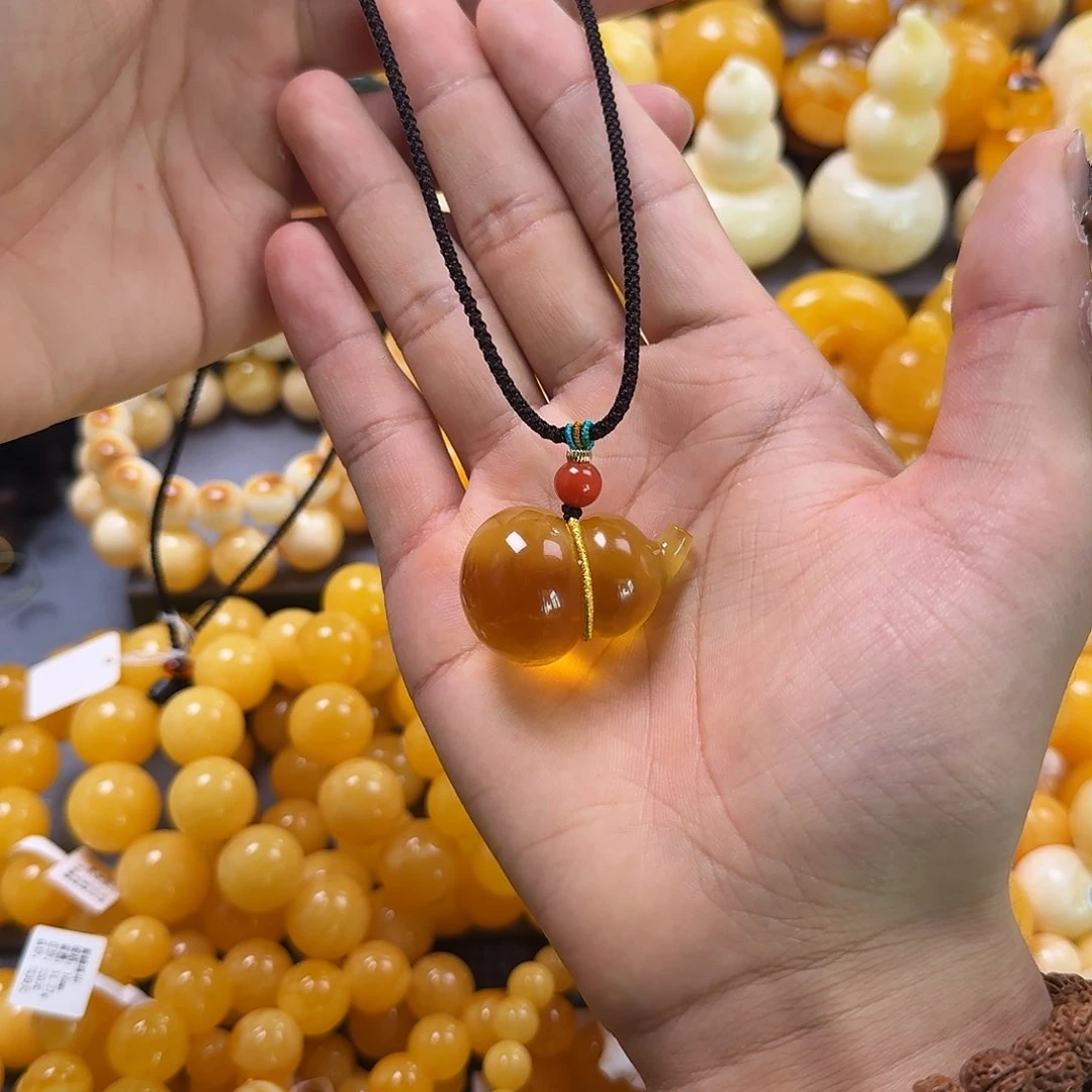 琥珀珠宝奇石未镶嵌葫芦