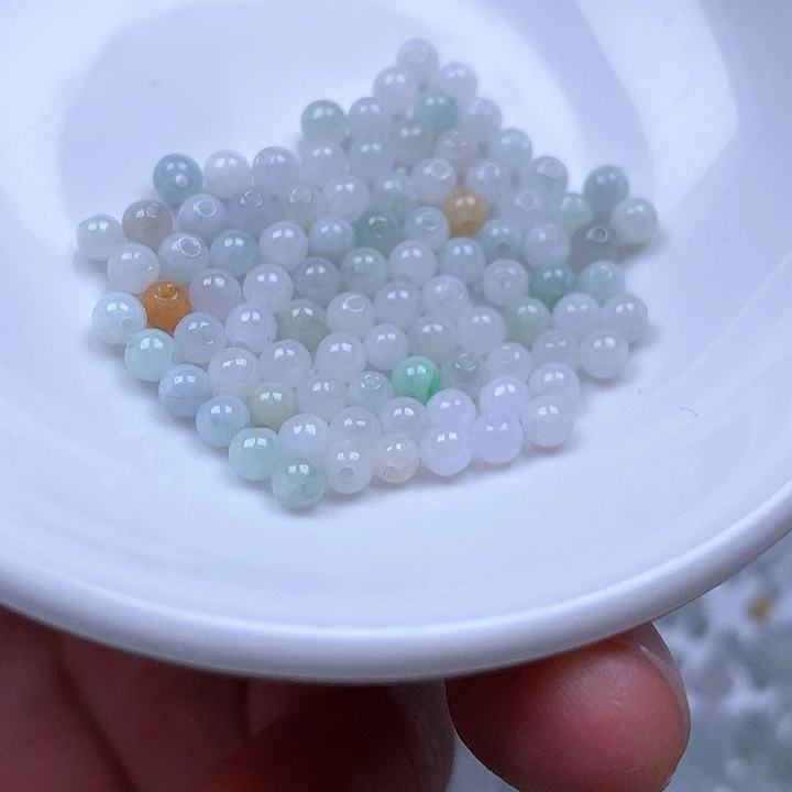 翡翠散珠200颗卡3.7翡翠散珠