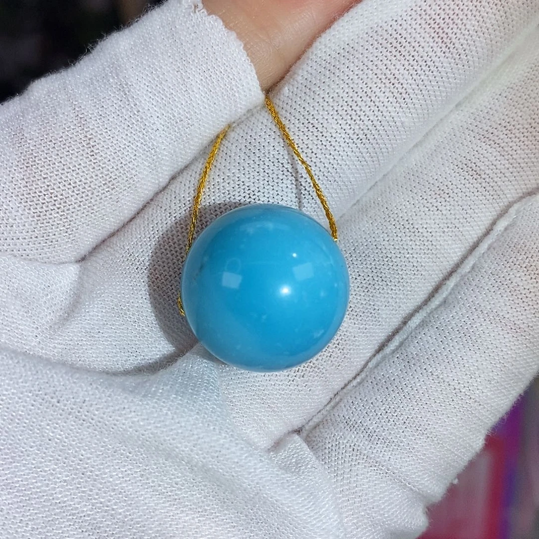 绿松石未镶嵌珠宝奇石18mm+