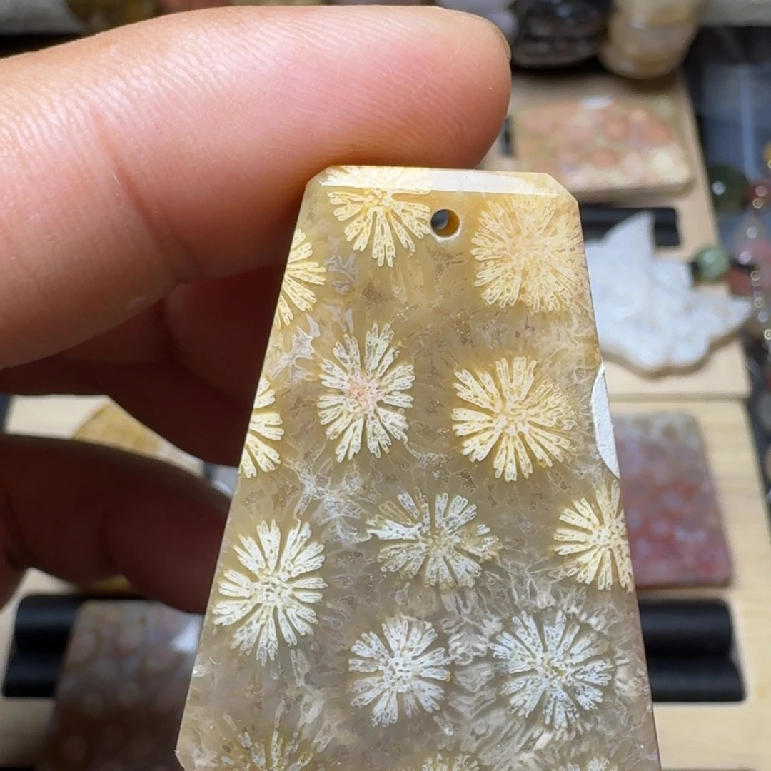 未镶嵌纯天然色有机玉石保真色硅化玉