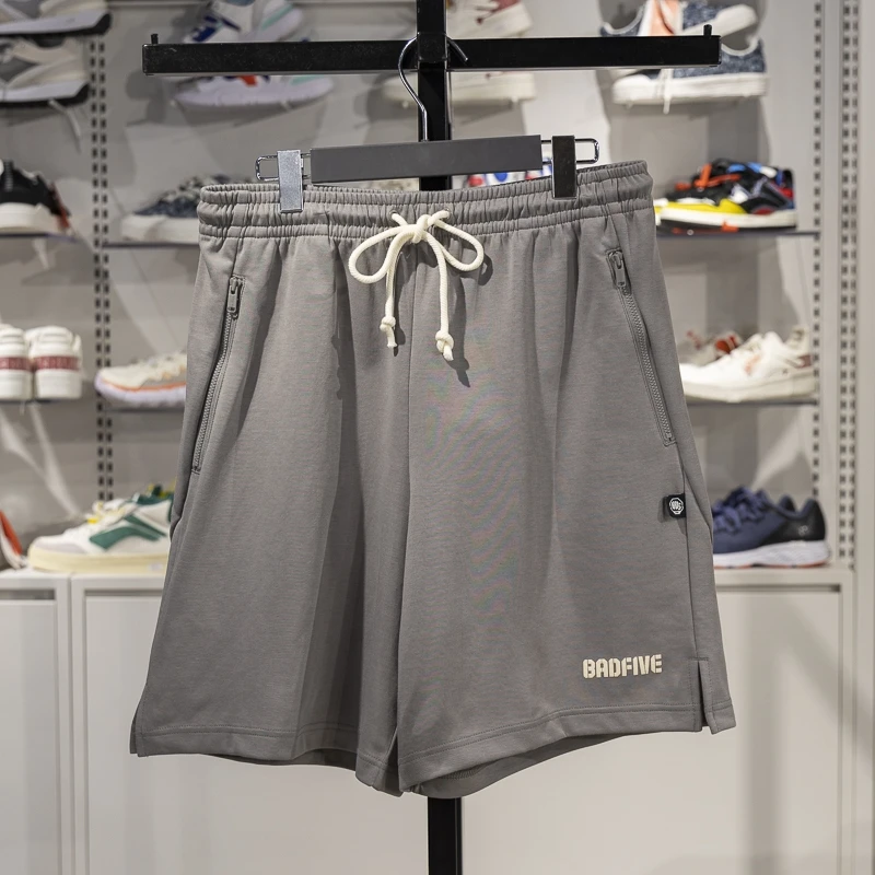 李宁男子短裤2025夏季反伍BADFIVE冰感吸湿排汗宽松短卫裤AKSV033