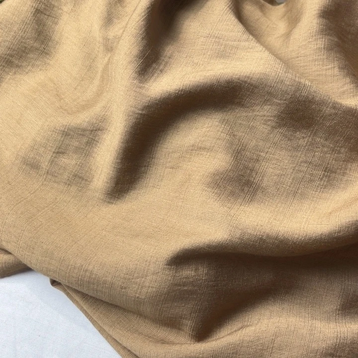 卡其色麻棉3米。