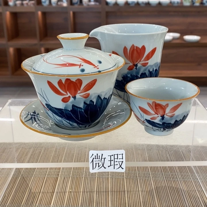 釉下老陶泥手工绘制