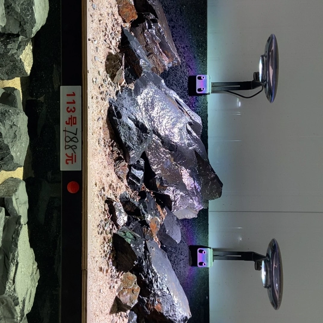 原生缸溪流缸造景含75斤水晶砂