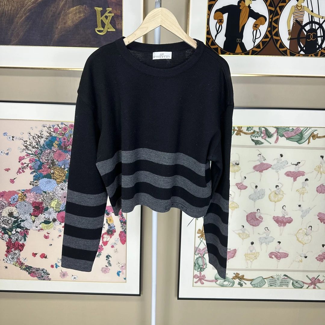 95新 Givenchy/纪梵希 条纹针织毛衣/fy2738