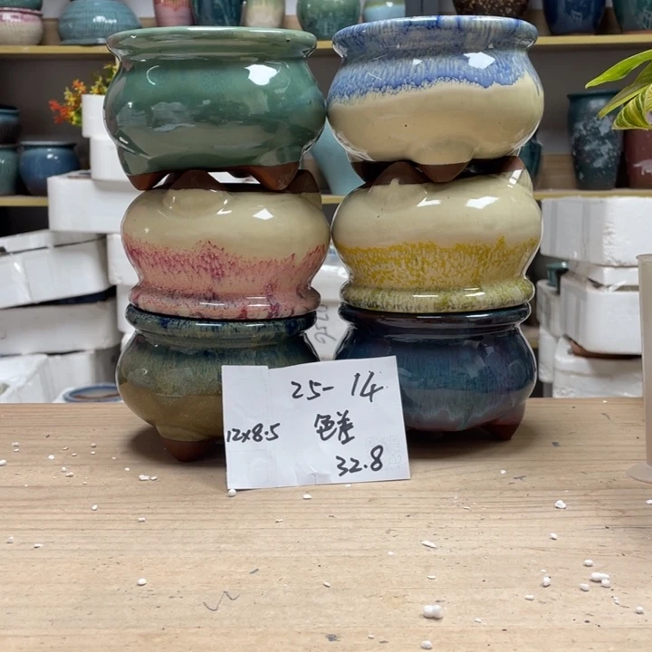 紫砂花盆多肉花盆微瑕14