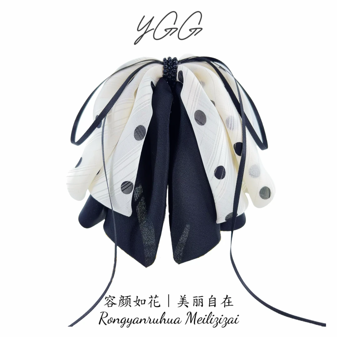 【Y·GG】【鎏金波点】原创设计原单正品韩系轻奢高定波点马尾夹