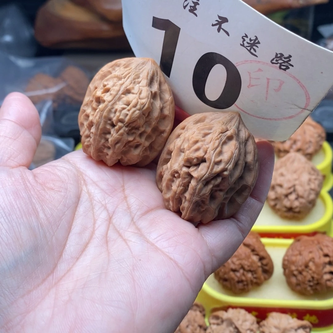 把件文玩核桃38钱袋子鸡心
