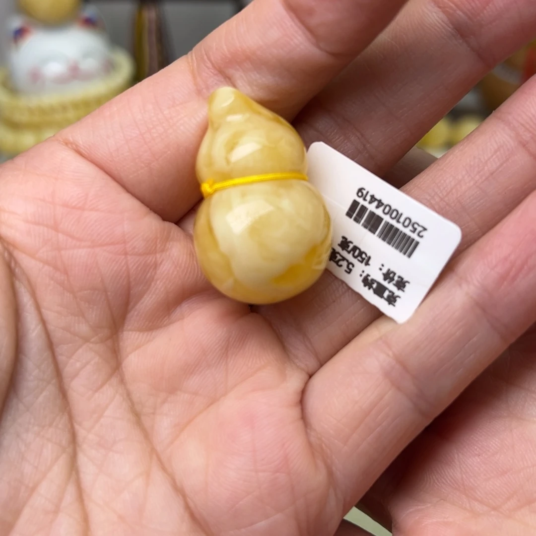 蜜蜡颈饰未镶嵌葫芦