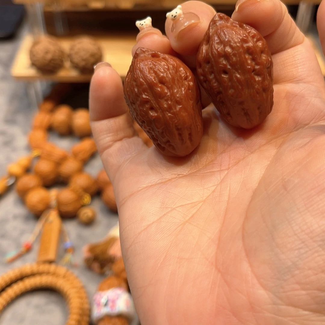 把件文玩核桃红皮大枣