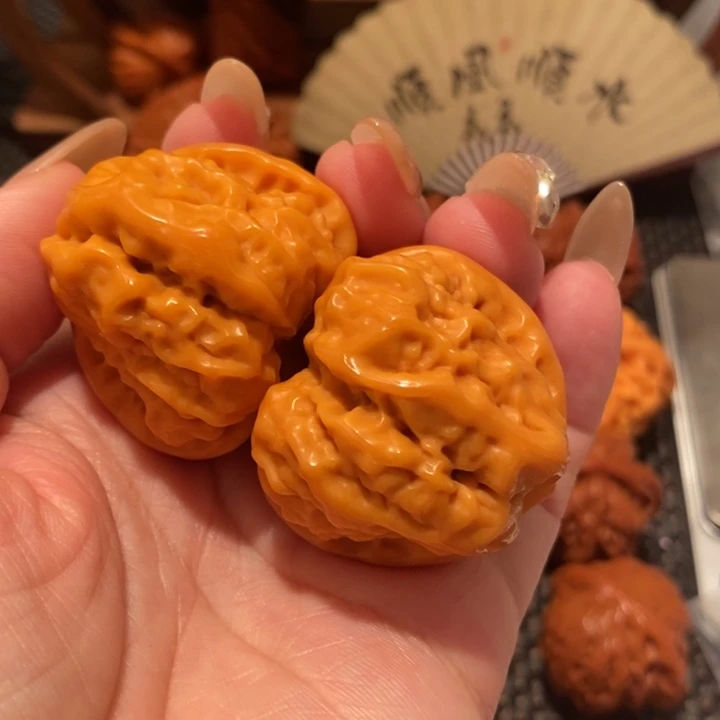 文玩核桃把件飞蛤蟆头1292