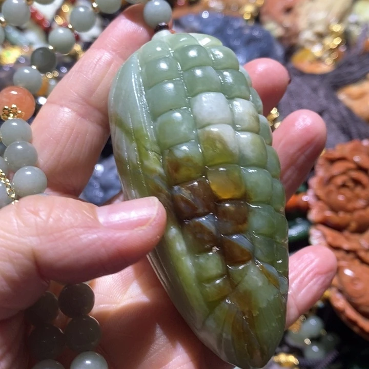 岫玉毛衣链未镶嵌