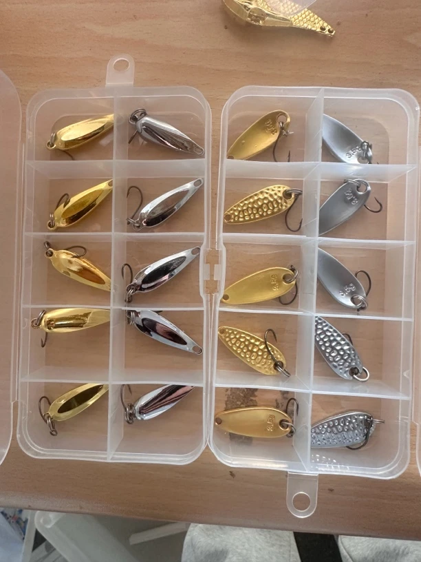 亮片路亚饵 3.5克飞蛾一盒+3.5克花生壳一盒